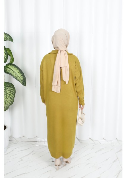 Fitilli Fermuarlı Triko Elbise indirimleri