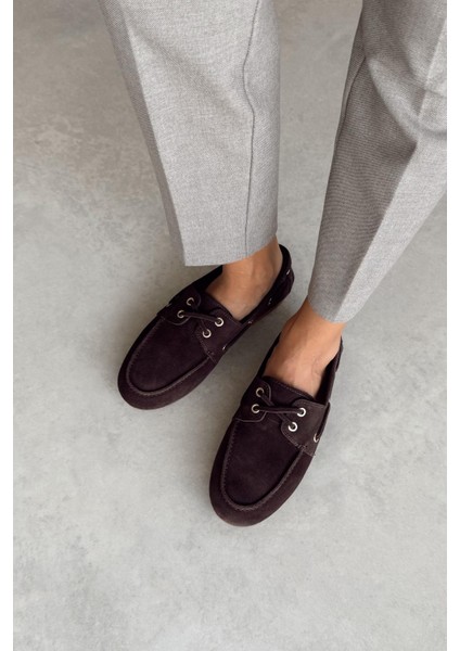 Alberta Kahverengi Hakiki Süet Loafer fiyatları