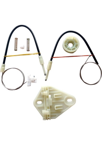 Renault Megane 1 Arka Sol Kapı Uyumlu Cam Kriko Teli ve Tamir Seti Takımı Kiti