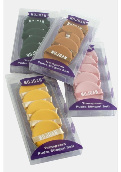 Techmrt Müjgan 5 Adet Pudra Süngeri-Renkli
