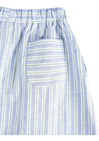 %100 Pamuk Çizgili Yazlık Kız Çocuk Etek fırsatları