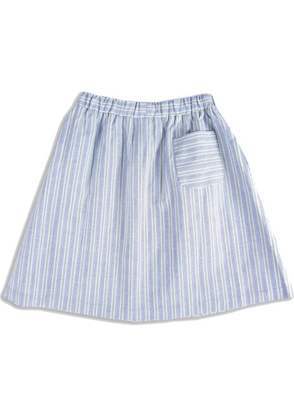 %100 Pamuk Çizgili Yazlık Kız Çocuk Etek indirimleri