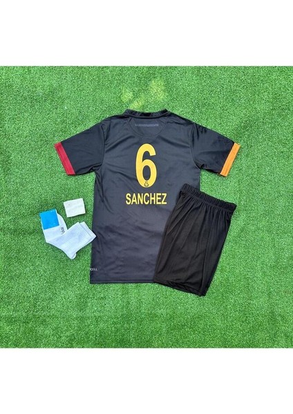 Gâlatâsarâ.yy 2024/25 D'avidson S.anchez Özel Siyah Çocuk Forması 4lü Set