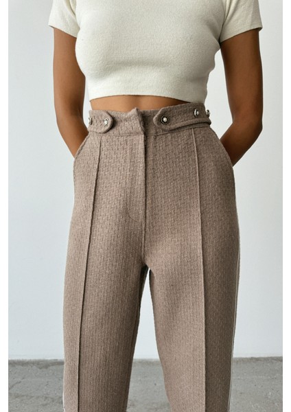 Chanel Pantolon Yan Biyeli - Vizon fiyatları