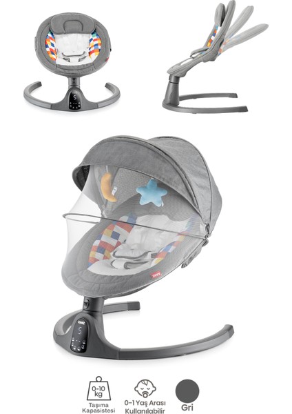 Flamingo Plus Elektrikli Ana Kucağı Gri fiyatları