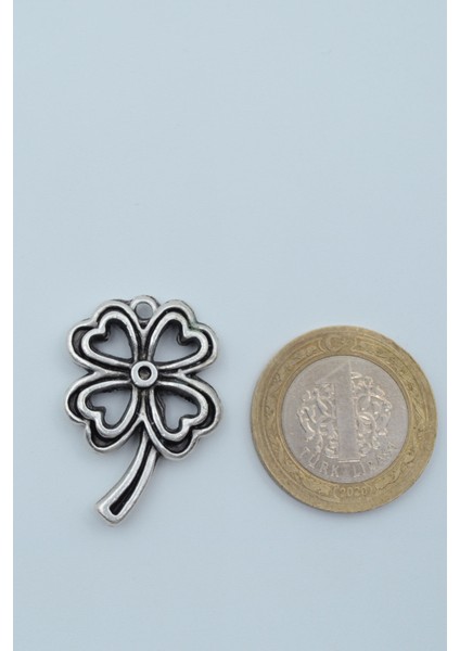 Dört Yapraklı Yonca Gümüş Kaplama Deri İp Kolye fırsatları