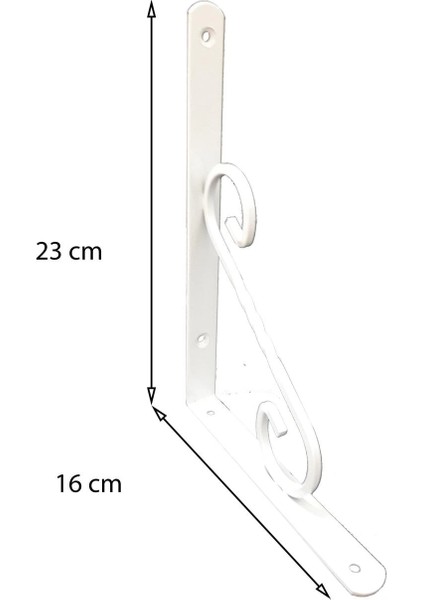 Ferforje Raf Altı No:3 Beyaz