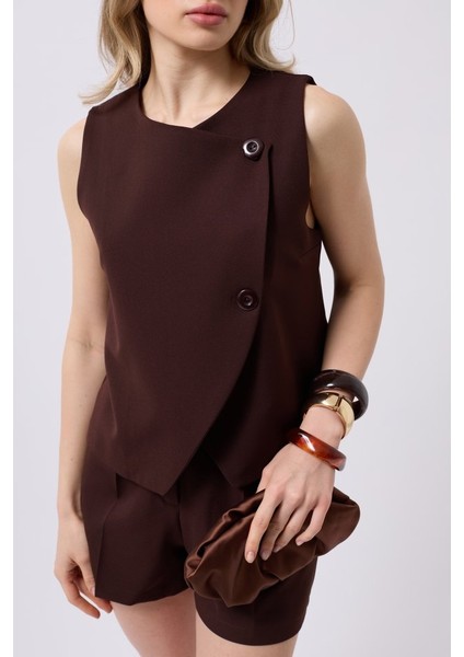 Yandan Düğmeli Dokuma Yelek fırsatları