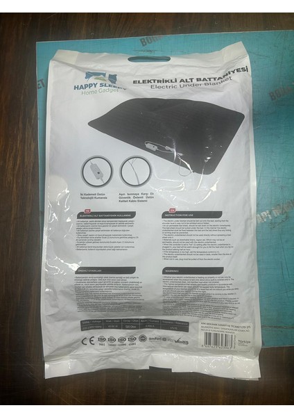 Elektrikli Battaniye 120X150CM Siyah modelleri