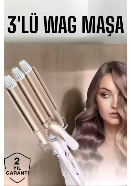 Techmrt Wag Maşa Negatif Iyon Teknolojili Isı Ayarlı Saç Maşası