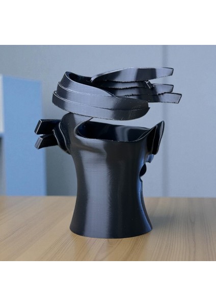 Parçalanmış Soyut Yüz Heykeli – Modern Sanat Dekoratif Büst | Minimal Masa Üstü Obje | Kabuk Factory Tasarımı fırsatları