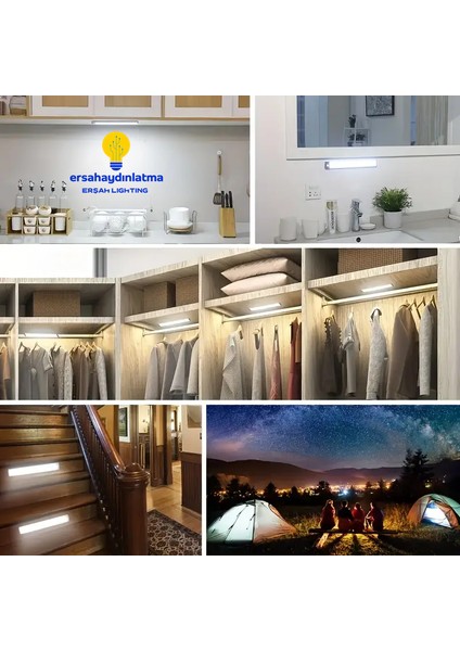 Hareket Sensörlü LED 30CM Gün Işığı-Beyaz Ve İki Renk Aynı Anda yakabilirsiniz