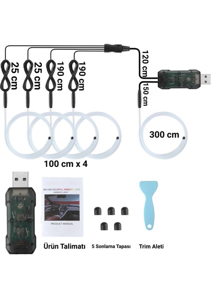Araç Içi Neon Rgb Araç Içi LED Ip Neon LED fiyatları