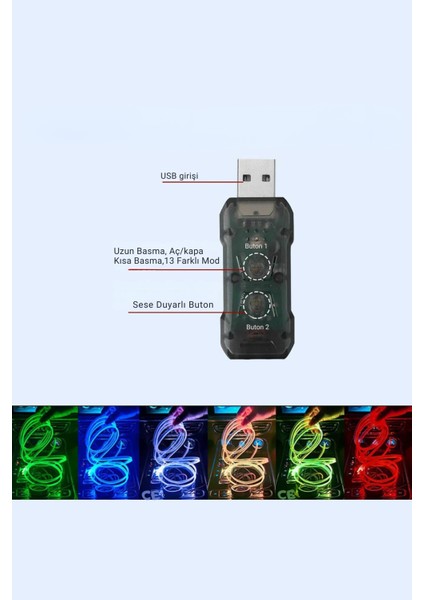 Araç Içi Neon Rgb Araç Içi LED Ip Neon LED