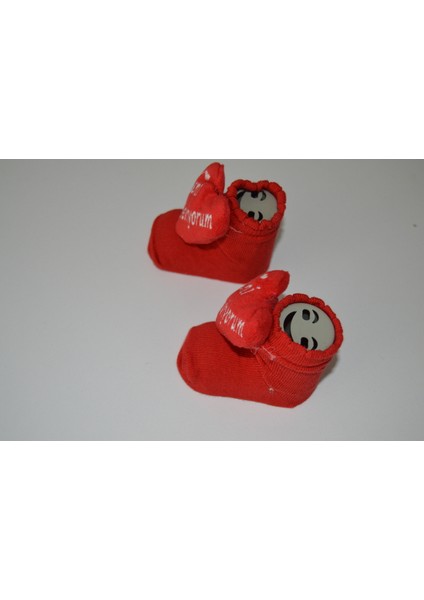 🧦 0–12 Ay Bebek Çorabı – “seni Seviyorum” Temalı fiyatları