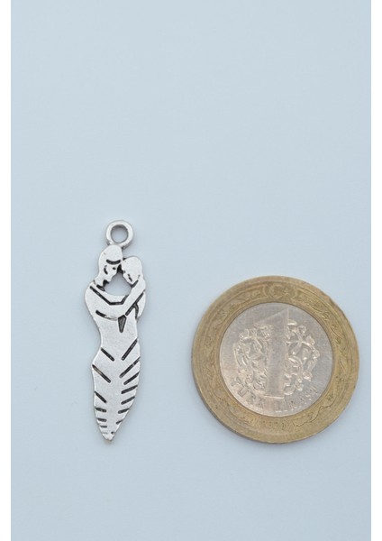 Sarılan Sevgili - Söz Gümüş Kaplama Deri Ip Kolye fırsatları