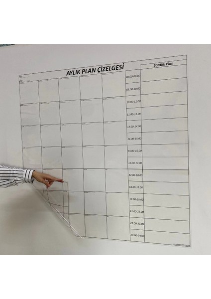 Aylık Planlayıcı Manyetik Duvar Stickerı Takvim Plan Çizelgesi (5148) fırsatları