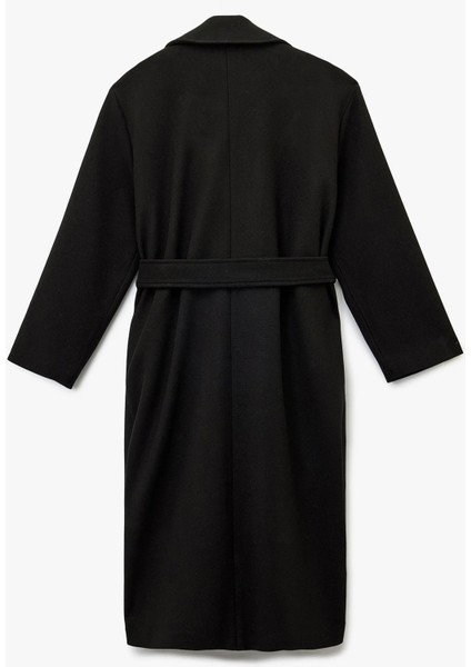 Kadın Uzun Kollu Kruvaze Kemerli Uzun Kaşe Kaban 6WAK00115EW indirimleri