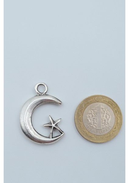 Ay Yıldız Gümüş Kaplama Deri Ip Kolye fırsatları