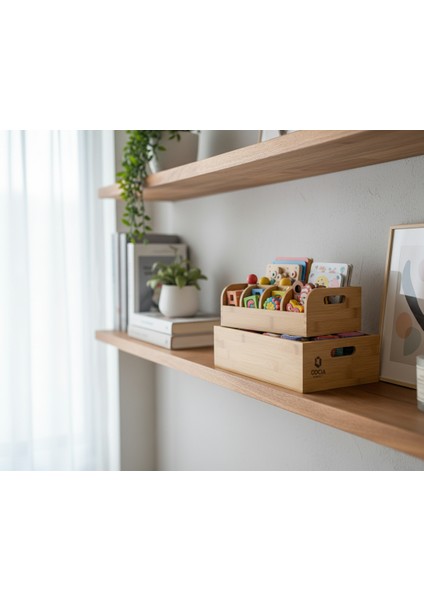 Çok Amaçlı Iki Adet Bambu Organizer Kasa Seti fırsatları