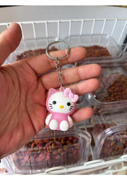 Pembe Pisi Anahtarlık