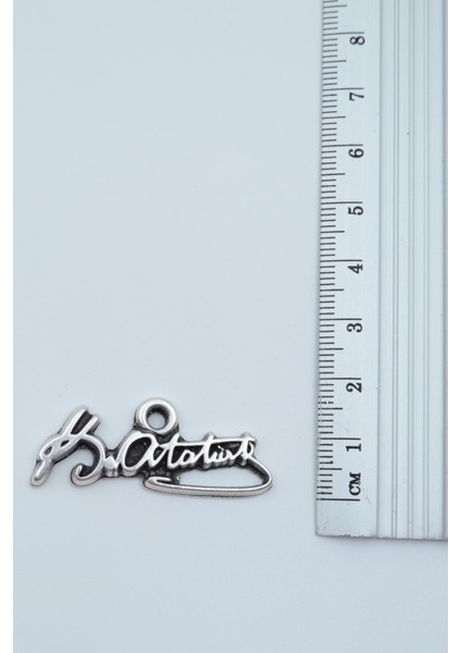 Mustafa Kemal Atatürk İmzalı Gümüş Kaplama Deri İp Kolye modelleri