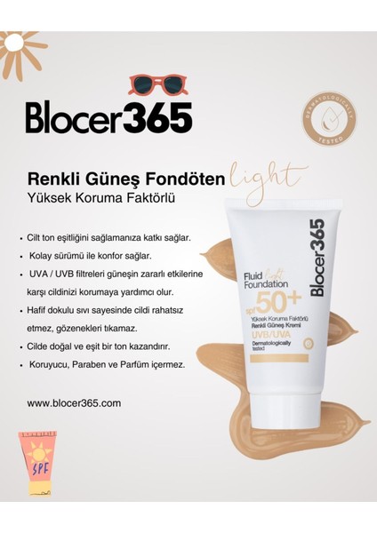 Blocer 365 Güneş Kremi Light Fluid SPF50 50 ml