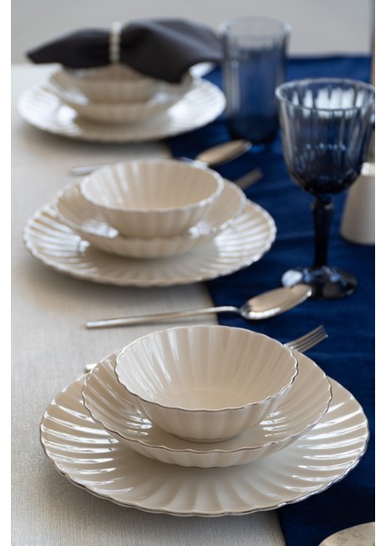 Derya Platin Yaldız 18 Parça 6 Kişilik Porselen Kahve Fincan Takımı fiyatları