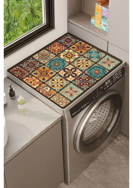 Çamaşır ve Kurutma Makinesi Üstü Düzenleyici Matı Örtüsü Kaymaz Sıvı Geçirmez 27251004