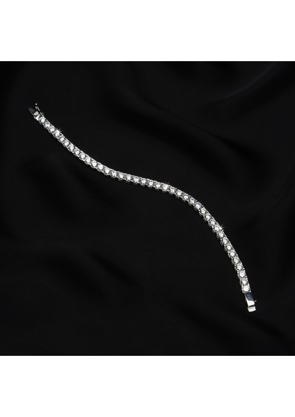 912 - 5 mm Su Yolu Kare Gümüş Bileklik fiyatları