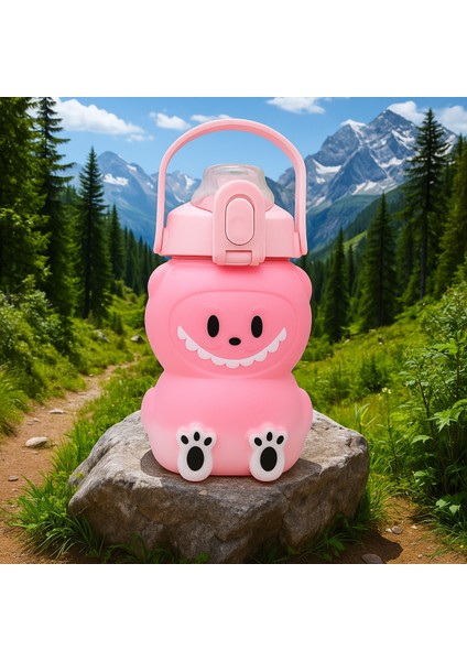 Labubu Matara Pembe 1000 ml – Sevimli Kapaklı Su Şişesi, Okul & Spor Için Dayanıklı Su Kabı modelleri
