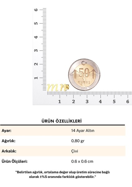 Minimalist Harf 14 Ayar Altın Küpe indirimleri