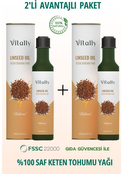 Keten Tohumu Yağı 250ML 2'li