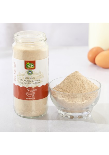 Organik Keçiboynuzu Unlu Muhallebi Karışımı 300 gr