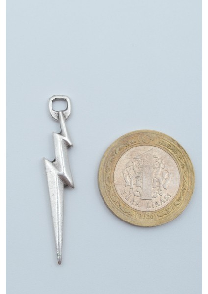 Şimşek - The Flash Gümüş Kaplama Deri Ip Kolye fırsatları