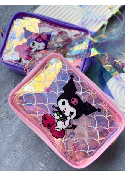 Kuromi Şeffaf Yan Çanta Çocuk Çantası
