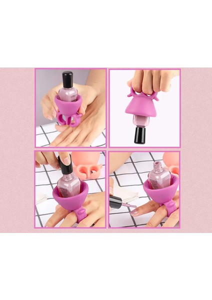 Oje Tutucu Parmağa Takılan Oje Standı Rahat Oje Sürmek Için Ideal Esnek Standı fırsatları