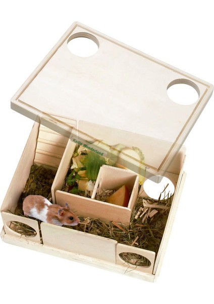 Techmrt Karlıe Ahşap Kemirgen Evi 22X17X10CM