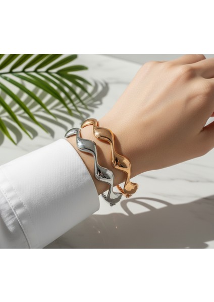 14 Ayar Bombeli Dalga Bilezik - 8,90GR. fiyatları