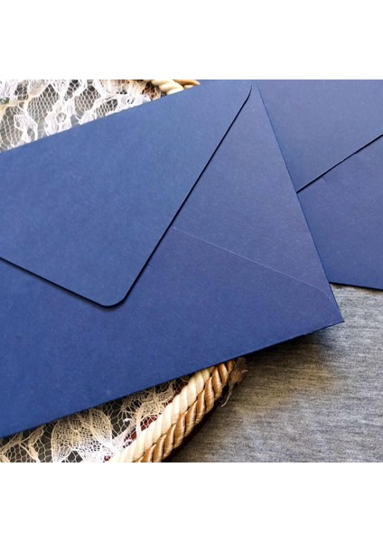 ASİL13X18 Davetiye Zarfı Renkli Mavi 80GR Tutkallı 50 Li