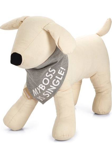 Techmrt Beeztees Bandana Boyun Tasması Gri 35*29 cm Large