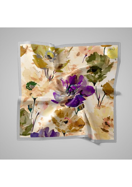 Coolness Viscon Eşarp | Masalsı Çiçek