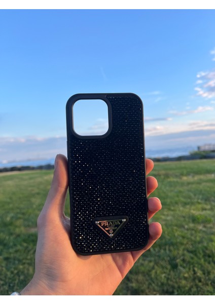 Iphone 16 Pro Max Uyumlu Parlak Pırlanta Taşlı Lüks Kılıf