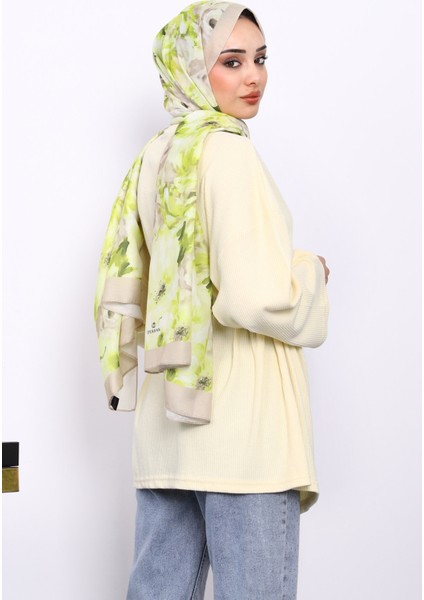 Sarı Bisiklet Yaka Bel Kuşaklı Tunik fırsatları