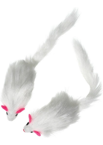 Techmrt Karlıe Peluş Fare 12 cm Beyaz