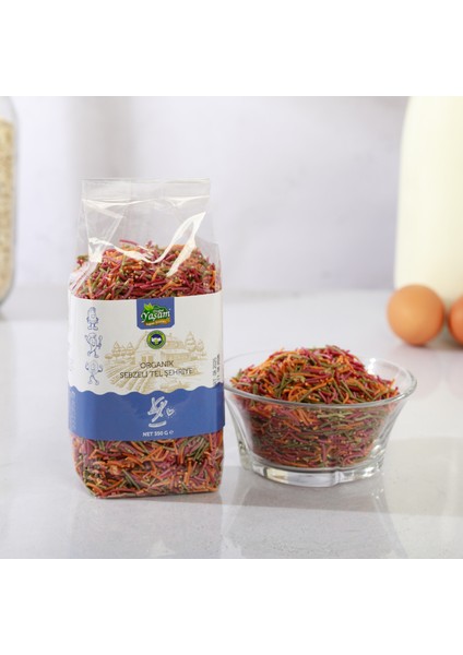 Organik +6 Ay Sebzeli Bebek Tel Şehriye (Tuzsuz)