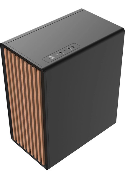 Wood 250W Psu 1× Type-C 1× USB 3.0 1× USB 2.0 Ahşap Bilgisayar Kasası modelleri
