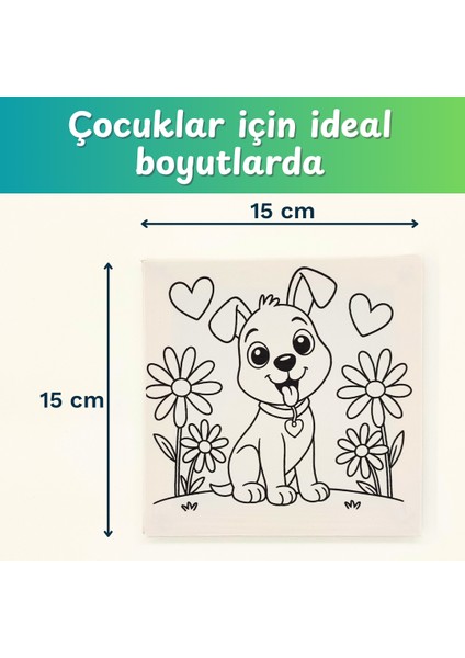 2’li Çocuk Tuval – 15X15 cm Baskılı Tuval modelleri