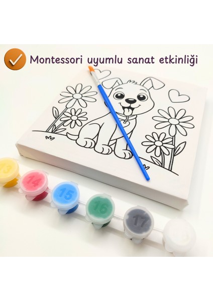 2’li Çocuk Tuval – 15X15 cm Baskılı Tuval