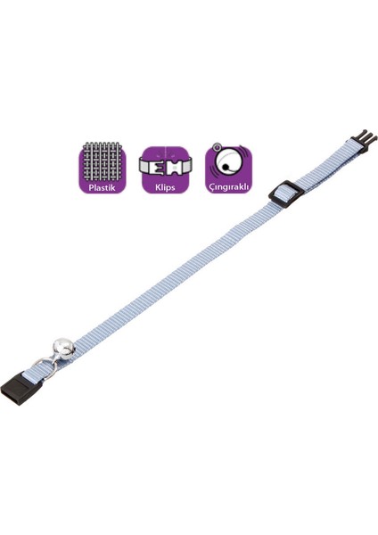 Techmrt Karlıe Boyun Tasma Çıng. 30 cm Mavi